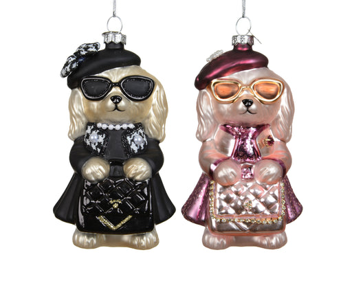Orn Fancy Dog Black/Pink