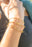 Gold Stainless Steel Paperclip Chain Bracelet + Extension