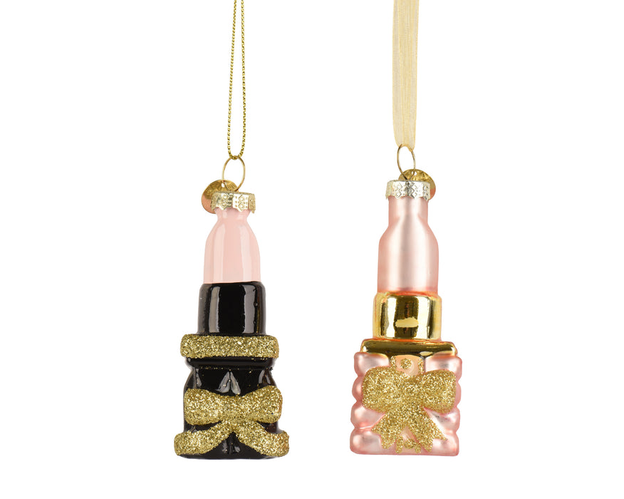 Orn Fancy Bottle Pink/Gold & Pink/Black/Gold