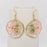 Delphinium & Queen Anne's Lace Dried Flowers Earrings