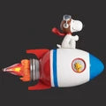 Snoopy Rocket Nightlight 4"H