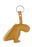 Dinosaur Vegan Leatherwork Metal Key Ring