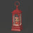 Lighted Swirl Highland Cow Red Lantern