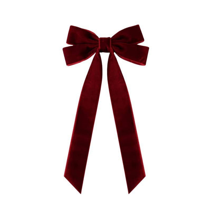 Miss Sparkling - Velvet hair bow: One size / Black