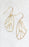 Skeleton Wing Earrings | Matte Gold | Wings and Whimsy