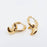 Gold-plated Stainless Steel Moon Huggie Earrings - FGS/MS