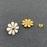 FGS - Enamel Daisy 18K Gold Plated Stainless Steel Ear Studs