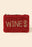 Wines Seed Beaded Coin Purse