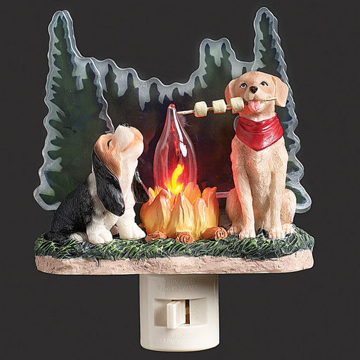 Night light-Camping Dogs-Flickering Flame