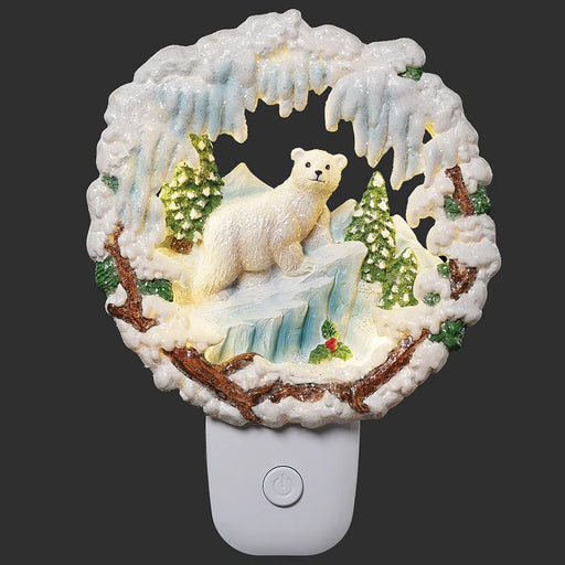 Night-Light-Polar Bear Winter Scene