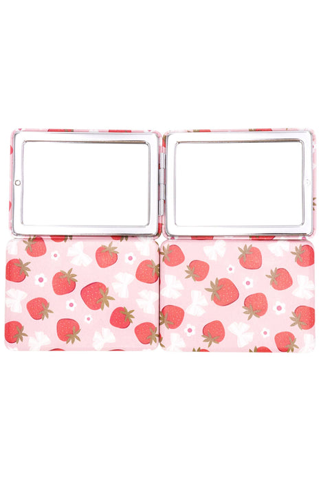 Strawberry All Over Matte Compact Mirror