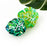 Red Palm Leaf & Monstera Acetate Hair Claw Clip
