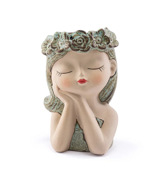 Pot Flower Girl Head