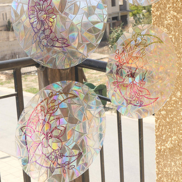 6pcs Moon Suncatcher Window Cling Sticker - Decor