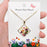 Floral Square Pendant Pressed Dried Flowers Necklace