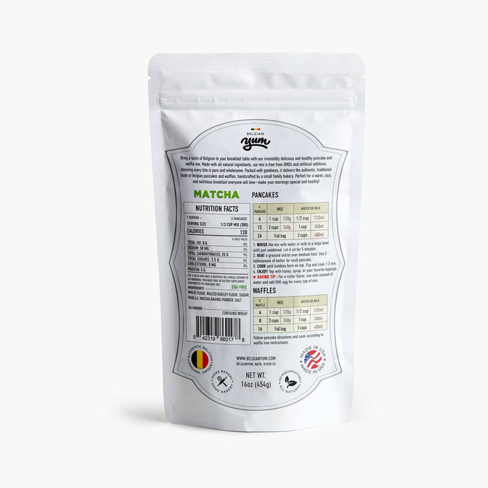 Belgian Pancake and Waffle Breakfast Mix – Matcha