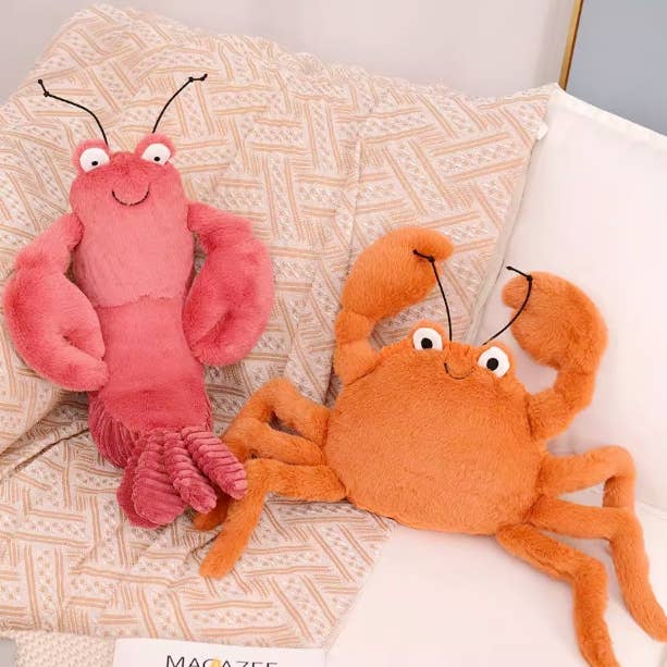 10" Lobster and 12" Crab Plush