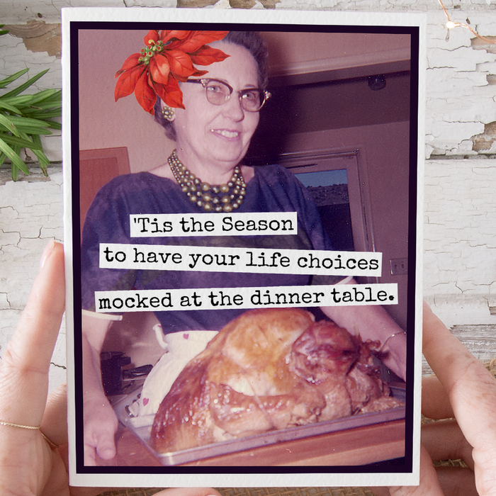 Funny Christmas Card. 'Tis The Season To Have Your Life...