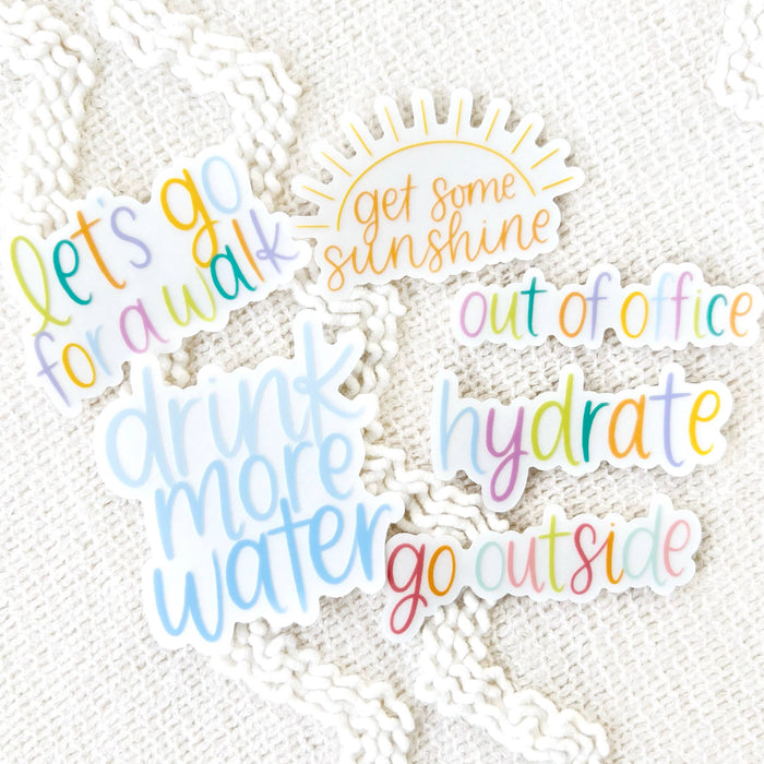 Hydrate Sticker, 3x1.5in