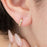 14K Gold Filled PLUS CZ Stone Huggie Earrings