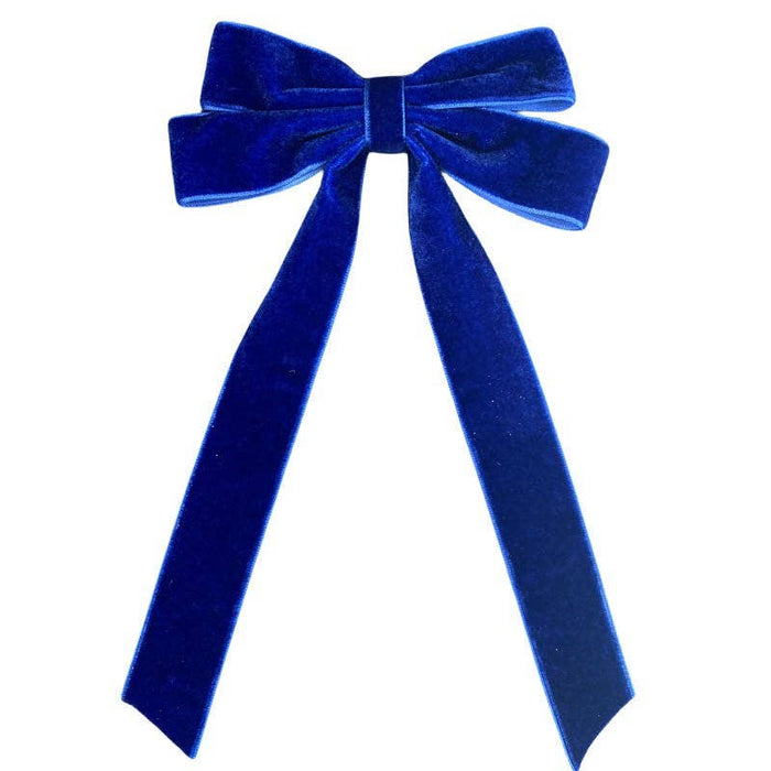 Miss Sparkling - Velvet hair bow: One size / Black