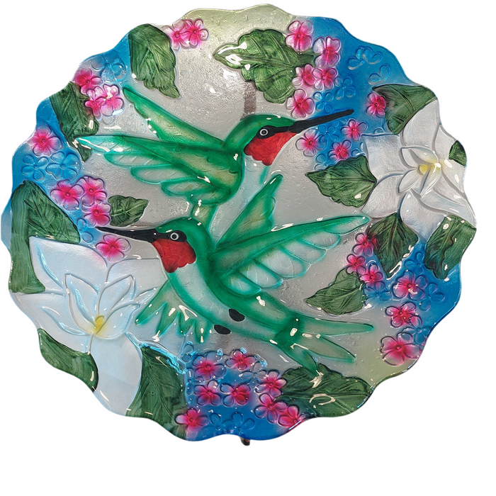 Bird Bath H'bird Bouquets 18"