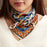 Architectural Print Silk-Feel Bold Artistic Scarf