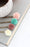 Floral Bobby pin - Teal, Dusty Rose and Blush