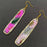 Pressed Dried Flower Long Rectangular Dangle Earrings