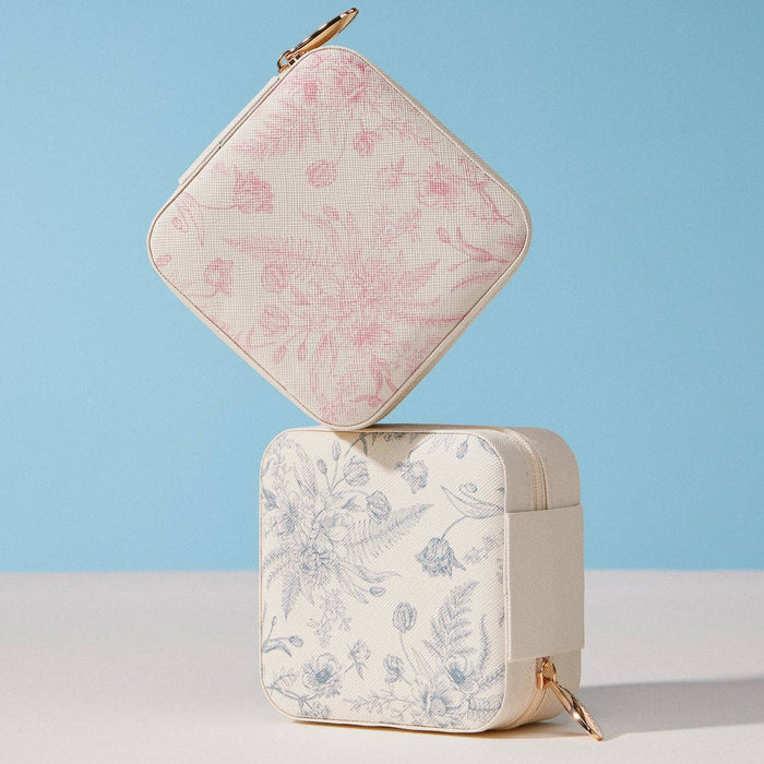 Faux Leather Novelty Print Travel Jewelry Box
