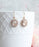 Sparkling Clear Glass Earrings | Oval Drop Earrings