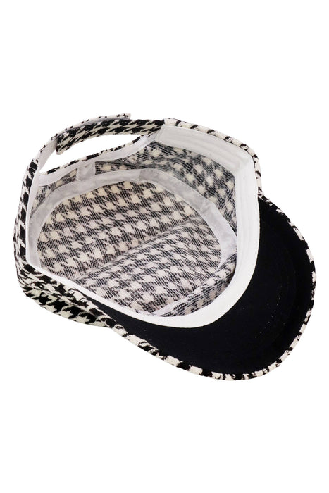 Classic Houndstooth Checkered Woven Cadet Cap