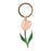 Pink Spring Tulip Keyring