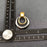 Two Tone 18K Gold Plated SS Hollow Round Post Earrings