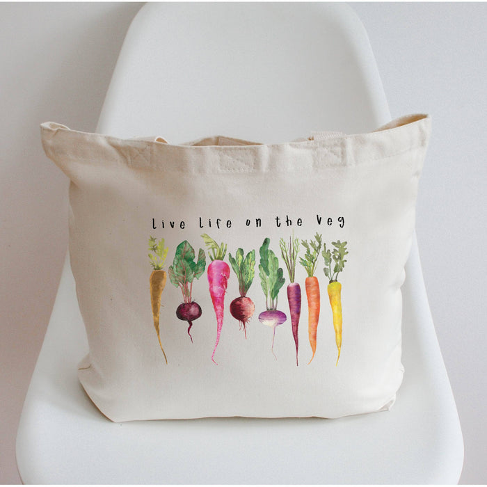 Live Life on the Veg Canvas Tote Bag