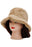 Solid Faux Fur Bucket Hat - Diamond Quilted Fabric