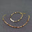 Natural Stone & Pearl Beaded 18K Gold Plated Bracelet