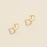 Initial Metal Stud Earrings 16 Assorted Pack
