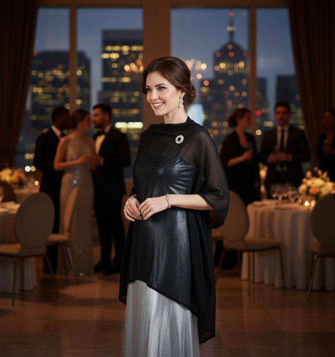 Chiffon Shawl Wrap Scarf - Evening Wear