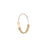 Back to Basics Gold Flat Hoop Earring