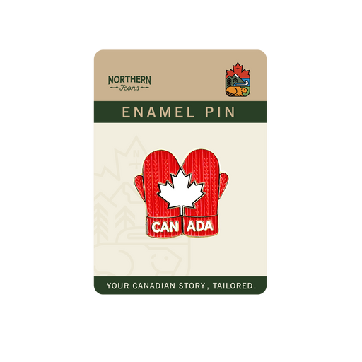 Canadian Red Mittens Enamel Pin – Maple Leaf Winter Souvenir Gift Lapel Pins