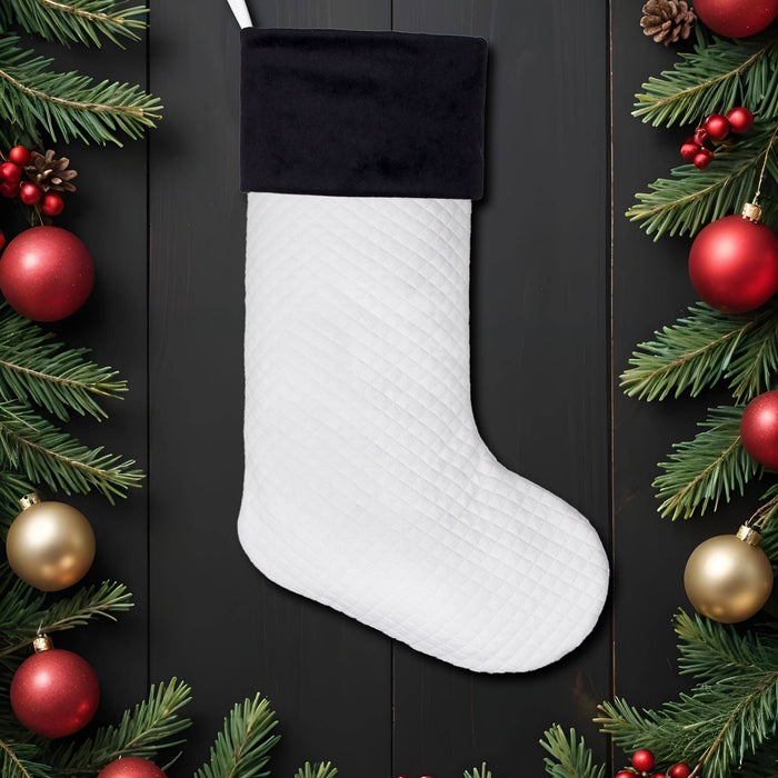 Contemporary Check Christmas Stockings