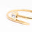 18K Gold PVD Stainless Steel Heart with Stone Bangle