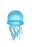 Jellyfish Clear Solid Maltose Putty Filled Squishy - 4 Inch