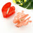 Red Floral Acetate Hair Claw Clip