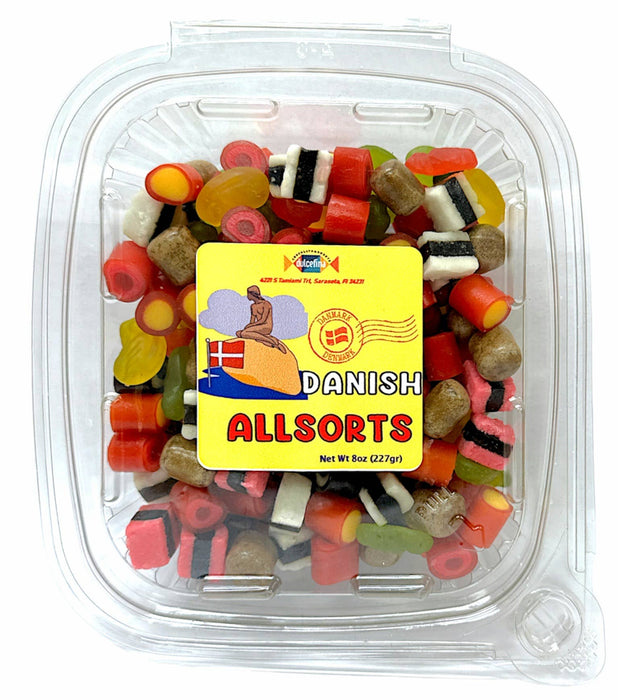 Danish Licorice Allsorts 8oz Tub