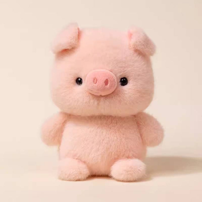 6.5" Pink Pig Plush