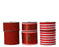 Ribbon Red/Gingerbread/Red & White Wide & Narrow