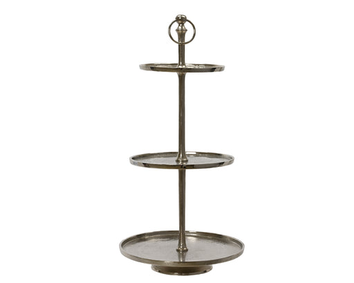 Serving Tray 3 Tier Silver