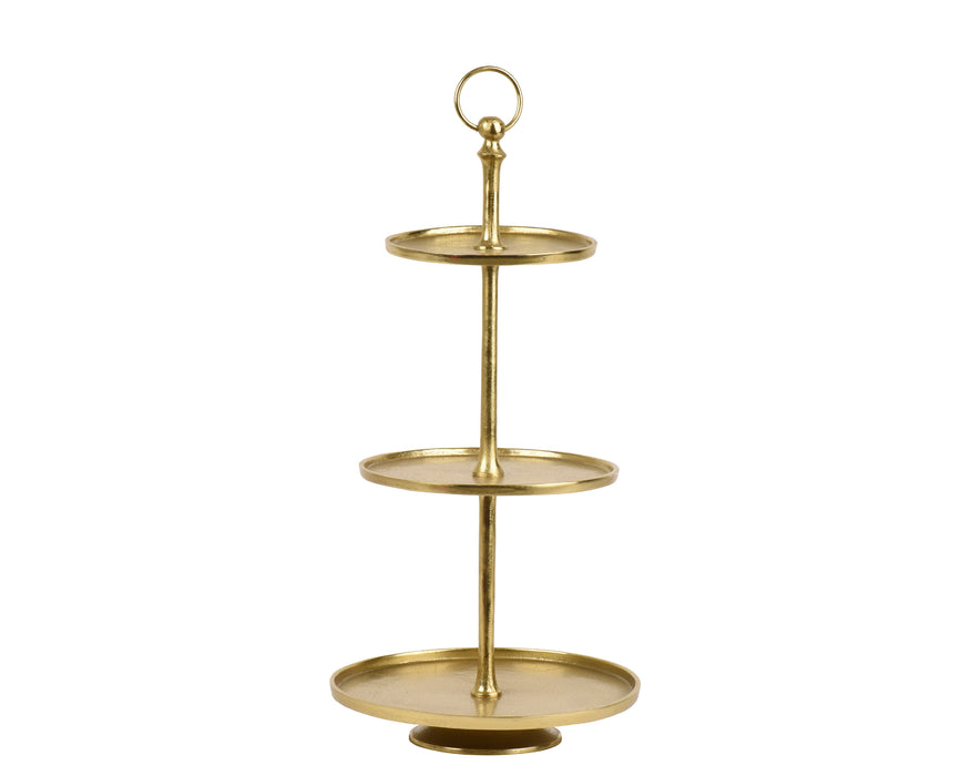 Serving Tray Gold 3 Tiered